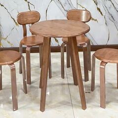 Bộ bàn ăn tròn 2-4 ghế Stool