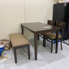 Bộ bàn ăn ghế băng Ulsan