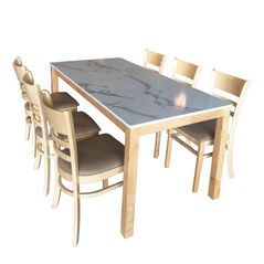 Bộ bàn ăn mặt vân đá 4-6 ghế Ulsan