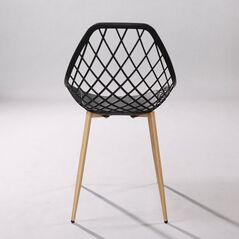 Ghế nhựa Fusia chân thép giả gỗ