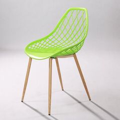 Ghế nhựa Fusia chân thép giả gỗ