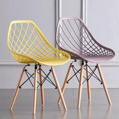 Ghế nhựa Fusia chân gỗ