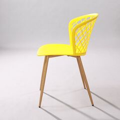 Ghế nhựa Denro chân thép giả gỗ