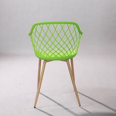 Ghế nhựa Danro chân thép giả gỗ