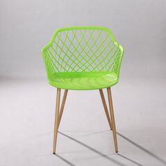 Ghế nhựa Danro chân thép giả gỗ
