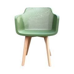 Ghế tựa Narnia lưng nhựa chân gỗ