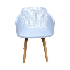 Ghế tựa Narnia lưng nhựa chân gỗ