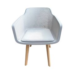 Ghế tựa Narnia lưng nhựa chân gỗ