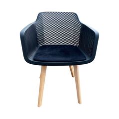 Ghế tựa Narnia lưng nhựa chân gỗ