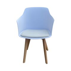 Ghế tựa Dove lưng nhựa chân gỗ