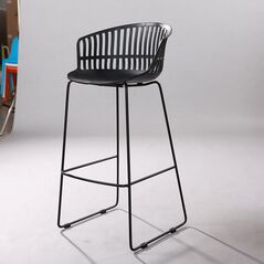 Ghế bar Calipso lưng nhựa chân thép