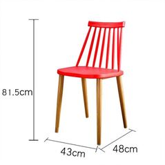 Ghế tựa Impat lưng nhựa chân thép