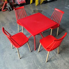 Ghế tựa Impat lưng nhựa chân thép