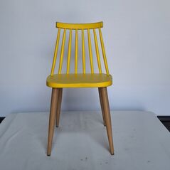 Ghế tựa Impat lưng nhựa chân thép