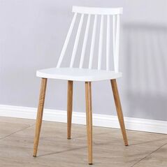 Ghế tựa Impat lưng nhựa chân thép