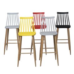 Ghế bar Impat lưng nhựa chân thép