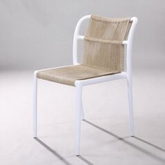 Ghế tựa Karibu khung nhựa đan dây