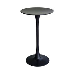 Bàn bar chân thép Tulip mặt gỗ