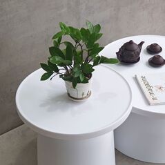 Bàn trà đôi Pot nhựa PP đúc