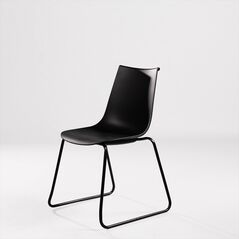 Ghế tựa Amelie 02 lưng nhựa chân thép