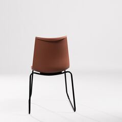 Ghế tựa Amelie 02 lưng nhựa chân thép