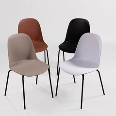 Ghế tựa Gai 01 lưng nhựa chân thép