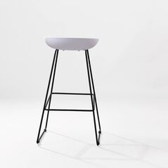 Ghế bar Ski lưng nhựa chân thép