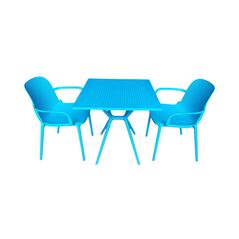 Bộ bàn 2-4 ghế có tay Gardia nhựa PP đúc