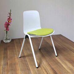 Ghế tựa chân thép Lava lưng nhựa