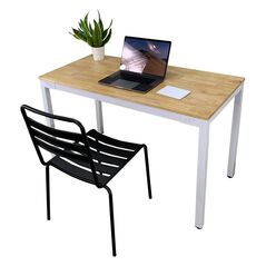 Bàn làm việc Rec-L chân thép hộp