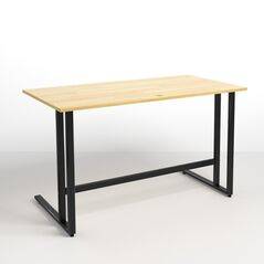 Bộ bàn Rec-U đen  và ghế Eames