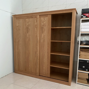 Tủ quần áo cửa lùa 2 khoang IBSD2O gỗ sồi