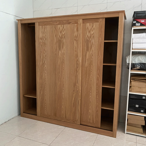 Tủ quần áo cửa lùa 2 khoang IBSD2O gỗ sồi