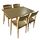 Bộ bàn ăn 4-6-8 ghế Vega măt gỗ