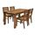 Bộ bàn ăn 4-6 ghế Elburg gỗ xoan đào