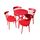 Bộ bàn ăn 2-4 ghế Requin 01 nhựa PP đúc