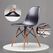 Ghế café Eames chân gỗ