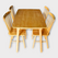 Bộ bàn ăn mặt gỗ 4-6-8 ghế Songtan