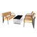 Bộ bàn ghế sofa Aldo khung thép