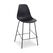 Ghế bar Eames lưng nhựa chân thép