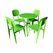 Bộ bàn 2-4 ghế Hoya nhựa PP đúc