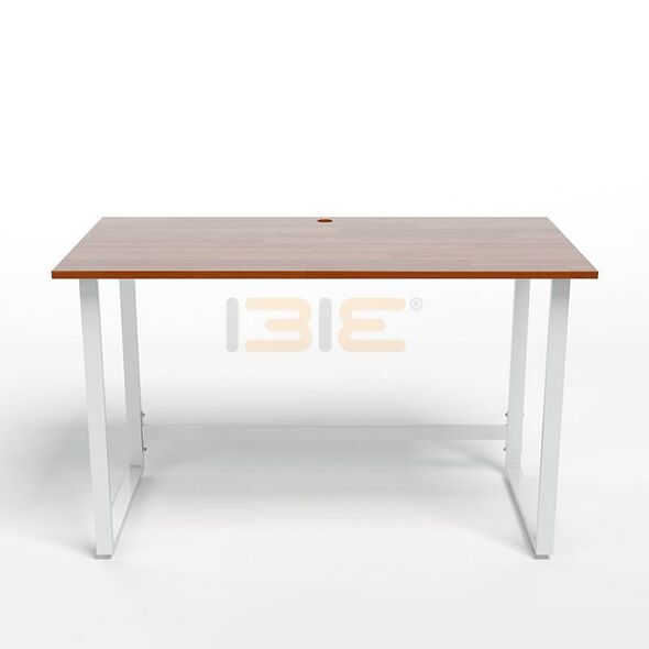 Bộ bàn Rec-F trắng màu cánh gián và ghế Eames chân gỗ trắng