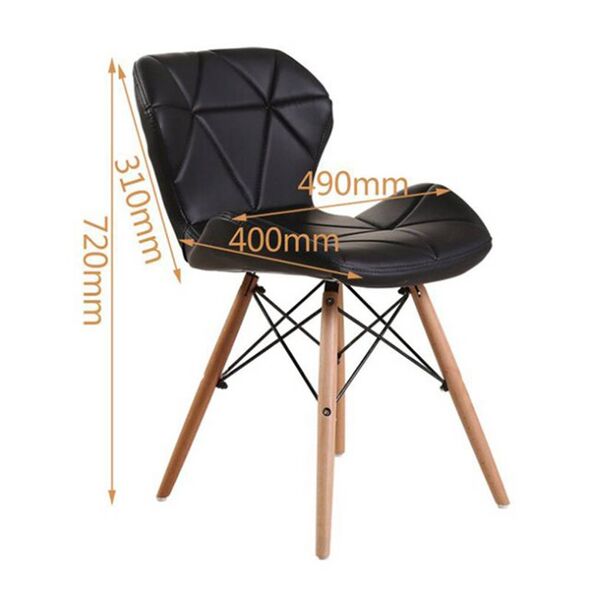 Ghế Radar chân gỗ đan màu xanh lá