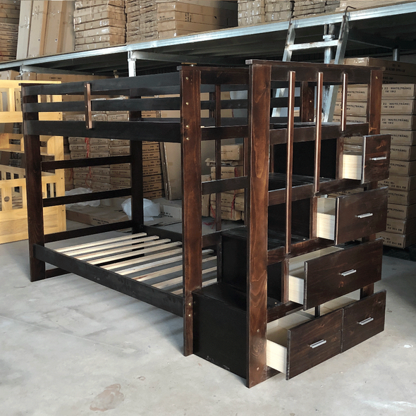 Giường tầng XK Newport 1m/1m hộc kéo hông