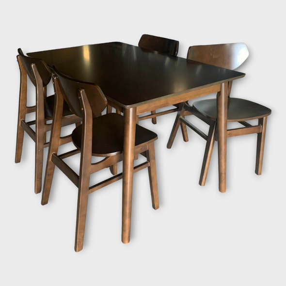 Bộ bàn ăn mặt gỗ 4-6-8 ghế Paju