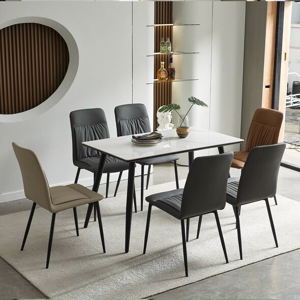 Ghế bọc nệm Plato chân thép