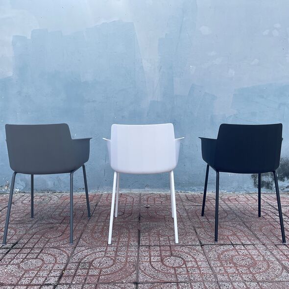 Ghế tựa Doves chân thép