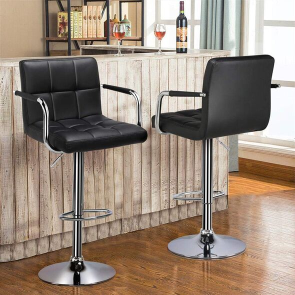 Ghế bar xoay nâng hạ Mandal chân thép