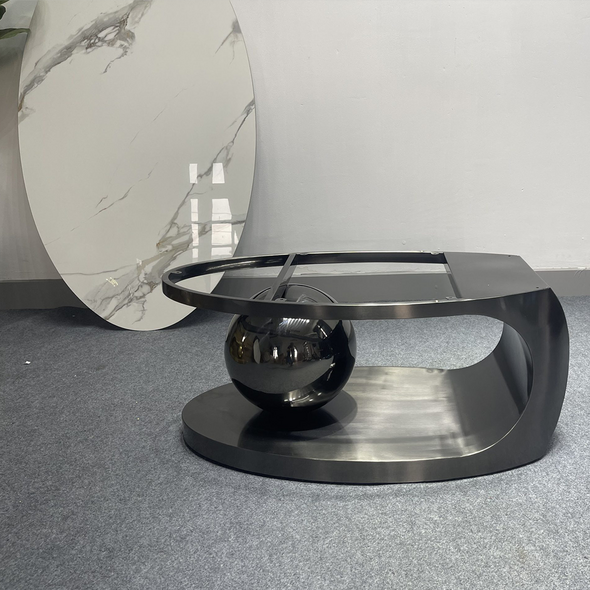 Bàn trà inox Conti mặt đá ceramic