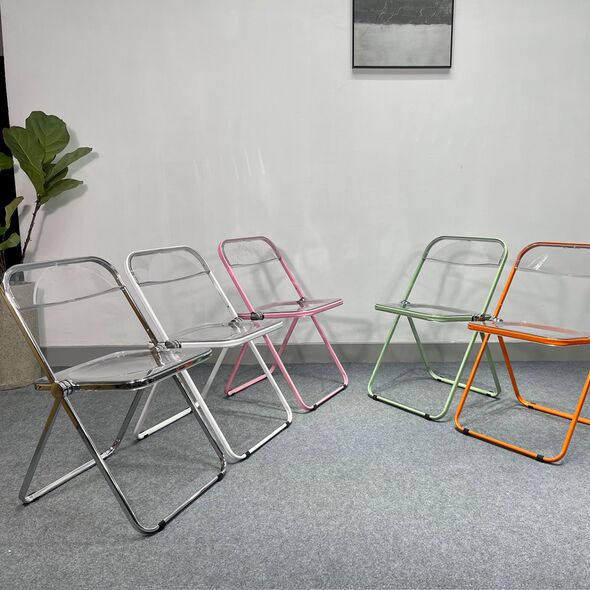 Ghế xếp nhựa trong X02 khung sắt